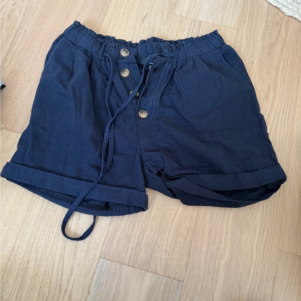Vici High Waist Navy Shorts